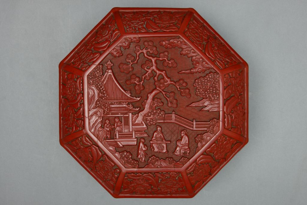 图片[2]-Eight square boxes with red fugue chart-China Archive